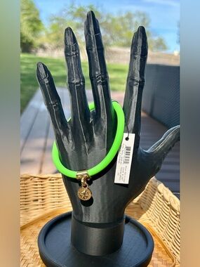 Marc Jacobs Toucan Green Silicone Bangle NWT